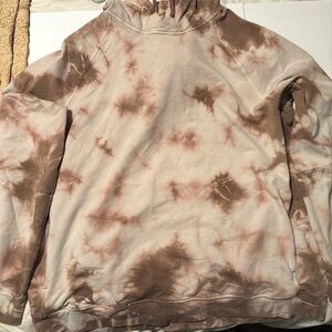 lululemon athletica Women's Tie-Dye Hoodie - Cream and Brown